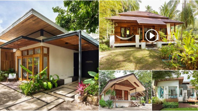 37 Stunning “Tropical Style One-story Home” Designs in the midst of nature