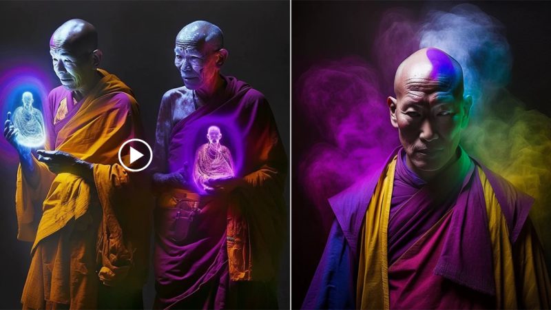 Kirlian photographs of Tibetan Buddhist Monks