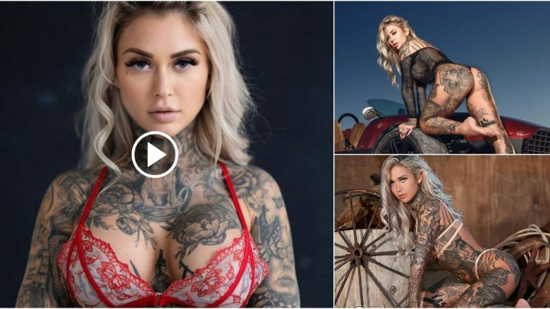 “Introducing Daniela Bittner: The bold and glamorous model is redefining the fashion industry with her bold tattoos and fearless attitude.”