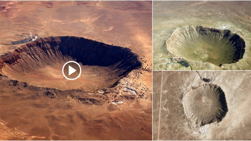 The largest crater on Earth still exists due to a meteorite hit two billion years ago.