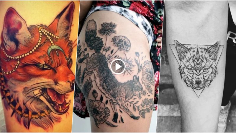 Cute Fox Tattoo Designs and Ideas.