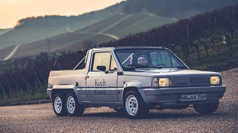 This unique 1986 Fiat Panda Koch Klassik six-wheeler is exactly the kind of weird and wonderful ride