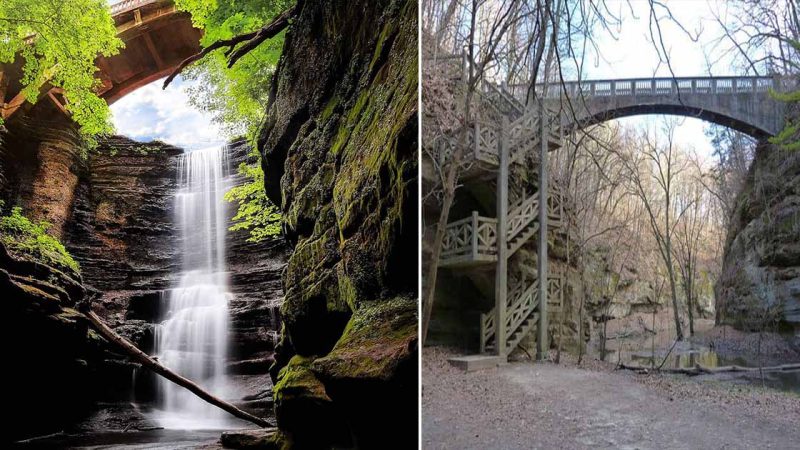 Matthiessen State Park in Illinois