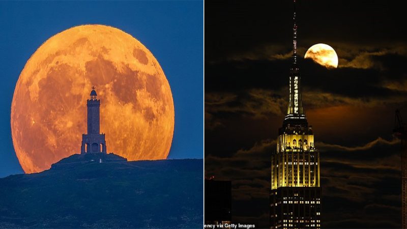 A Sweet Sight! Stunning ‘Strawberry Moon’ is Seen Rising Across the World in Beautiful Images