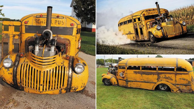 A Rat-Rod ’41 Chevy School Bus with a P-pumped 12-Valve