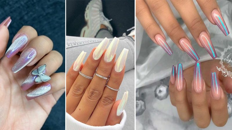 “Polished Chrome Nails: Shimmering Elegance at Your Fingertips”