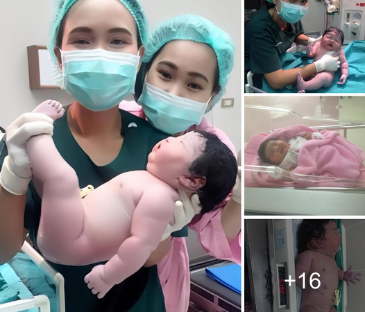 Get ready to marvel at this adorable newborn baby’s incredible weight!