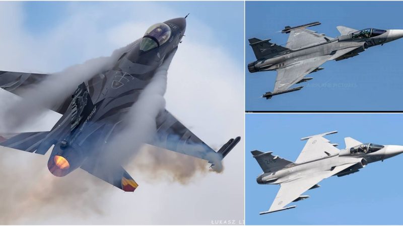 The Aerial Ballet: Rafale, Gripen, and Typhoon in Sync