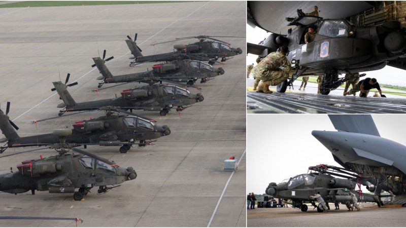 US Army Aviation Unit in Germany Receives New Apache Attack Helicopters