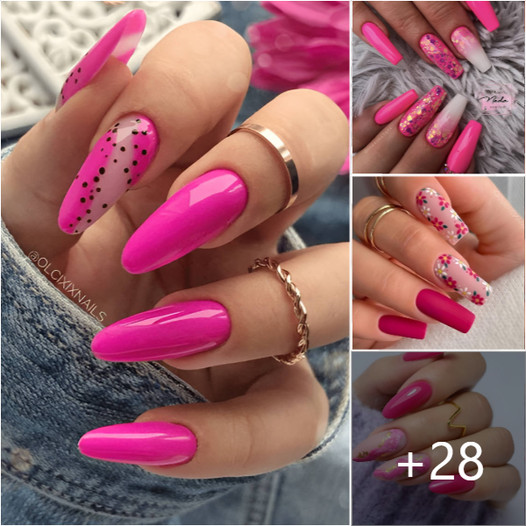 Discover Stunning Hot Pink Nail Art Ideas Embracing The Barbiecore Trend For Fashion Forward