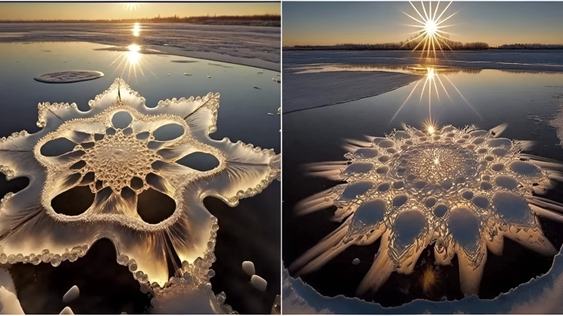 Frozen Flowers: Revealing the Beauty of Ice Blossoms.