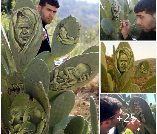 Unveiling the Beauty of Palestinian Art: Creative Expressions through Cactus Pads