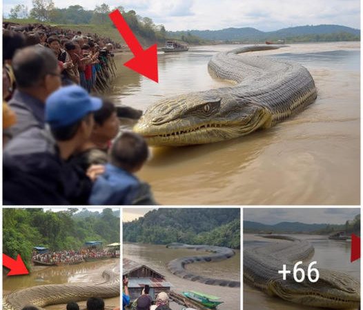 Massive 20-Meter Snake with Prehistoric Fish-Like Snout Shocks Dayak Residents in Kalimantan (Video)