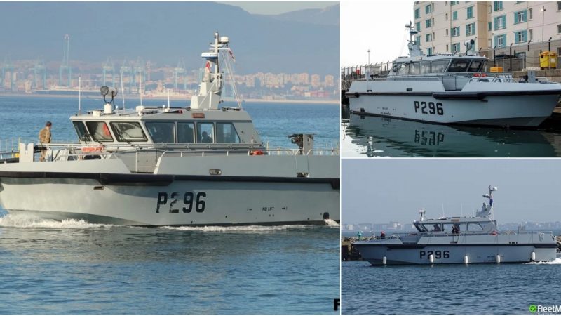 Royal Navy Cutlass-Class Patrol Boat, HMS Dagger (P296), Docks in Gibraltar