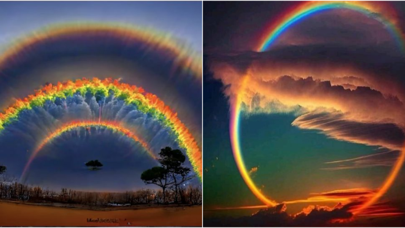 Celestial Choreography: The Enchanting Dance of Nature’s Rainbows 