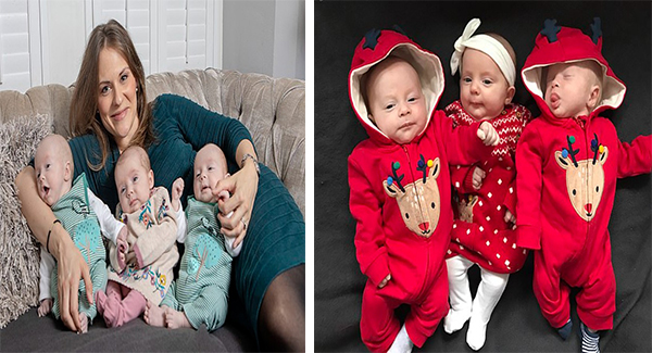 Triumph Over Adversity: UK Mom Defies Doctors, Welcomes Healthy Triplets Against Odds