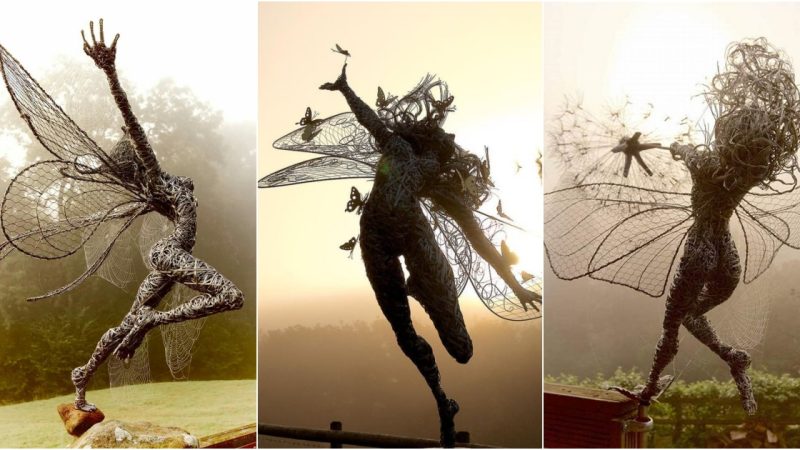 Enchanting Wire Art: Robin Wight’s Extraordinary Fairy Sculptures