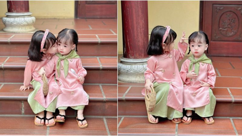 Captivating Traditions: Enchanting Photographs of Two Girls in Timeless Costumes