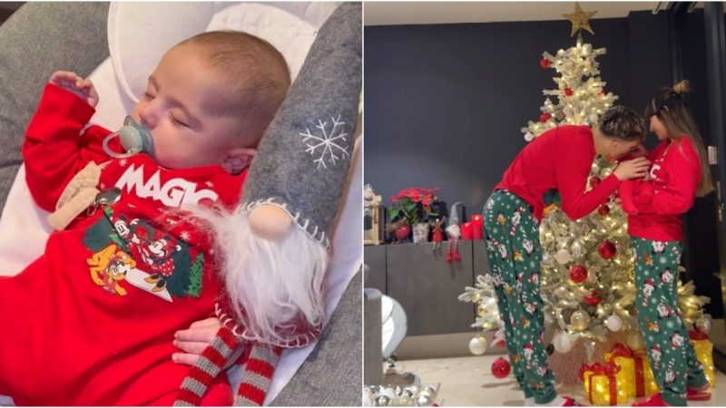 Garnacho, Manchester United Star, Crafts Heartwarming Christmas Memories with His Beloved Small Family