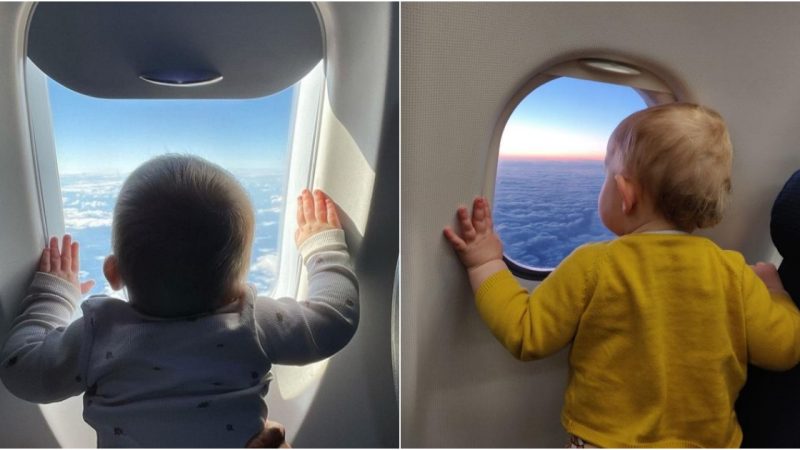 Baby’s Thrill When Realizing That They Are Going On A Plane