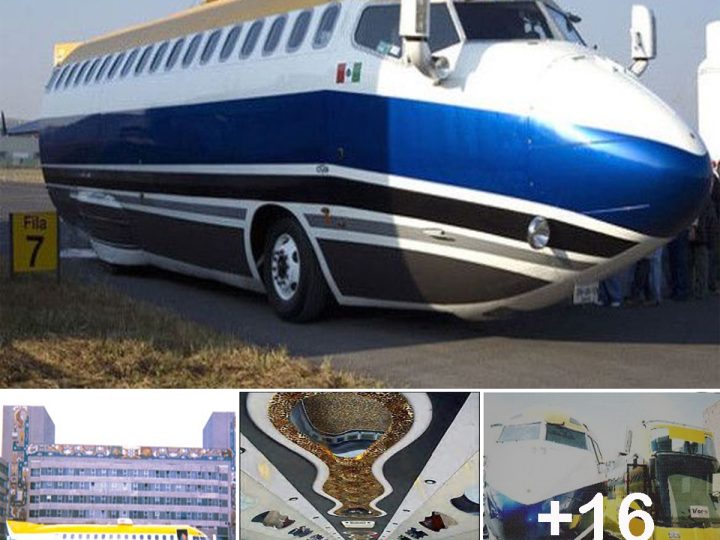 Boeing 727 Jet Limo – The limousine has a skin from a jet plane