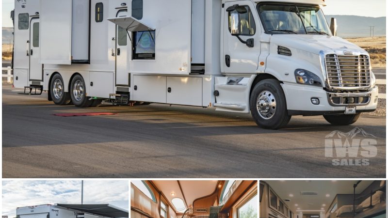 Nomadic Marvels: Semi-Truck RV Conversions with Private Balconies